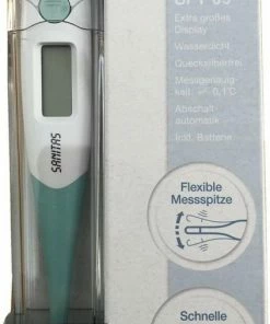 Sanitas SFT 09 Flexibele Digitale Thermometer - Met Koortsalarm - 10 Sec Meting - Grote Display - Kwikvrij - Meetnauwkeurigheid 0,1 Graden