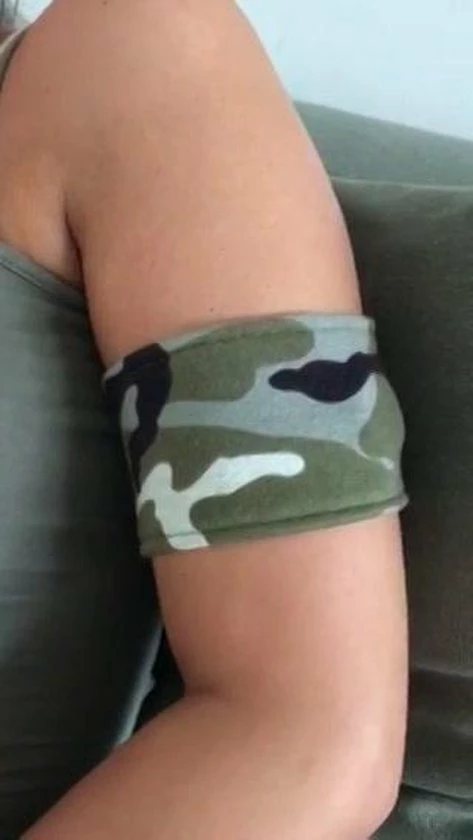 Maat 25-26 Cm - Zacht Bandje Om Je Diabetes Sensor Te Verfraaien En Beschermen - Jogging Army - Perfecte Elasticiteit - Isabelsunique 4 Maat 25-26 Cm - Zacht Bandje Om Je Diabetes Sensor Te Verfraaien En Beschermen - Jogging Army - Perfecte Elasticiteit - Isabelsunique - Afbeelding 2