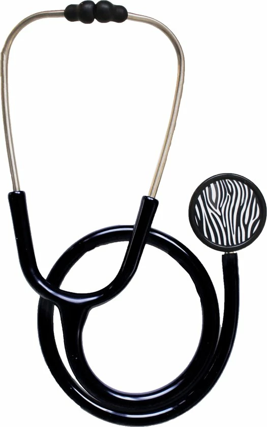 Merkloos Stethoscoop Medisch Classic - Zwart - Zebra Membraan - Dual - Professionele Kwaliteit Voor Medisch Specialist 3 Merkloos Stethoscoop Medisch Classic - Zwart - Zebra Membraan - Dual - Professionele Kwaliteit Voor Medisch Specialist