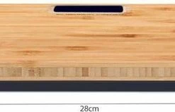 IsoTrade Digitale Houten Weegschaal Van Echt Bamboe, Draagvermogen 180 Kg, Digitale Weegschaal Op Batterijen 28 X 28 X 3 Cm -Medisana Sales 550x159 1