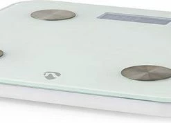 Nedis SmartLife Personenweegschaal | Wi-Fi | BMR / Botten / Gewicht / Spieren / Vet / Water | 8 Geheugenplaatsen | Piekbelasting: 180 Kg | Android™ / IOS | Glas | Wit -Medisana Sales 550x178 1