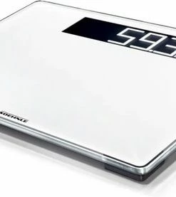 Soehnle - Personenweegschaal - Digitaal - XL (35 X 30) - Glas - Wit - Weeghistorie - Streefgewicht - BMI - Doorweegfunctie Tot 200 KG