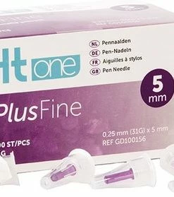 Ht-One HT One Plusfine Pennaalden 5 Mm 31G – 100 Stuks -Medisana Sales 550x279 1