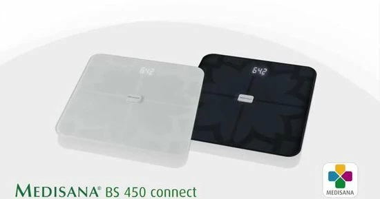 Medisana BS 450 Connect - Lichaamsanalyseweegschaal - Zwart 4 Medisana BS 450 Connect - Lichaamsanalyseweegschaal - Zwart - Afbeelding 2