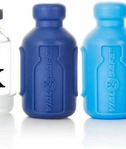 VialSafe Insuline Bescherming - 4 Pack - (Doorzichtig, Donker Blauw, Blauw, Groen)
