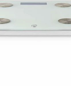 Nedis SmartLife Personenweegschaal | Wi-Fi | BMR / Botten / Gewicht / Spieren / Vet / Water | 8 Geheugenplaatsen | Piekbelasting: 180 Kg | Android™ / IOS | Glas | Wit -Medisana Sales 550x345 3