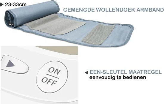 Cofoe Bloeddrukmeter - Bloeddrukmeter Bovenarm - Digitale Hartslagmeter Met Engelse Stemfunctie - 3 Kleur Lcd Monitor - Dubbele Voedingsmethoden - 4 AA-Batterijn (NIET INBEGREPEN) - Normaal Armband 23-33cm - Wit 13 Cofoe Bloeddrukmeter - Bloeddrukmeter Bovenarm - Digitale Hartslagmeter Met Engelse Stemfunctie - 3 Kleur Lcd Monitor - Dubbele Voedingsmethoden - 4 AA-Batterijn (NIET INBEGREPEN) - Normaal Armband 23-33cm - Wit - Afbeelding 11