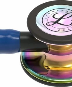 Littmann Cardiology IV, Marineblauwe Slang / High Polish Rainbow Borststuk / Zwarte Steel En Oorbeugel -Medisana Sales 550x361