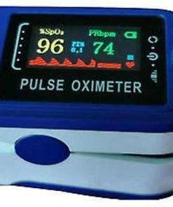 Media Express Oximeter - Saturatiemeter Vinger - Professionele Hartslagmeter - Vinger Zuurstofmeter - Pulse Meter- Vinger - Sensor - Hand - Zuurstofpercentage - Vingertop - Kinderen En Volwassenen - Met Batterijen