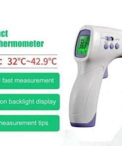 Hurconn Contactloze Infrarood Temperatuur Meter| Thermometer| Koortsmeter | Non Contact Voorhoofd Meter| Temperatuurmeter Voor Koorts Met LCD Display | Voor Kinderen | Volwassenen| Digitaal | Digitale IR Thermometers -Medisana Sales 550x373 3
