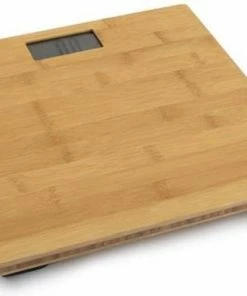 Merkloos Personenweegschaal - Bamboo Natural - Personenweegschaal - Step-on Technologie - Trendy Bamboe -Medisana Sales 550x381 1