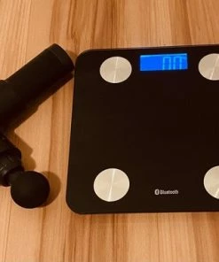 Aktieprijs!!! Package Deal RoHs Bluetooth Weegschaal Met Lichaamsanalyse + Massage Gun -Medisana Sales 550x381 6