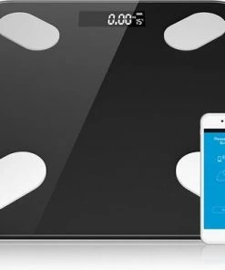 SDARISB® Smart Bluetooth Weegschaal Met App - Fitness - Vetpercentage - Gewicht Schaal - Gezondheid - Health Tracker - LED Scherm