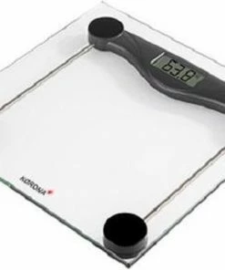 Korona Glazen Digitale Weegschaal - OLIVIA - 180 Kg Capaciteit - Gemakkelijk Af Te Lezen LCD Display - Tijdloos Design - Overbelasting Indicator - Inclusief Batterij