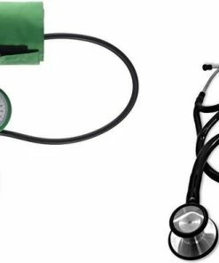 Stalt Medical Palm Type Bloeddrukmeter Anti Shock Ring Met Stethoscoop ST-A258