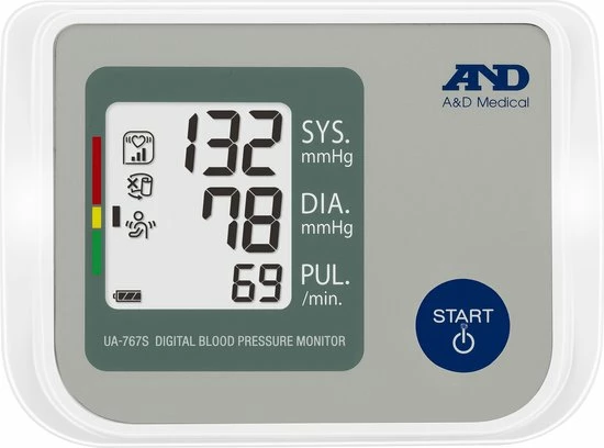 A&D Medical A&D UA-767S Bloeddrukmeter - Bovenarm - 22-32cm - 60 Geheugenplaatsen - Aanbevolen Nederlandse Hartstichting 5 A&D Medical A&D UA-767S Bloeddrukmeter - Bovenarm - 22-32cm - 60 Geheugenplaatsen - Aanbevolen Nederlandse Hartstichting - Afbeelding 3