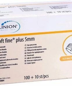 Klinion Insulinenaaldjes Soft Fine Plus 5mm