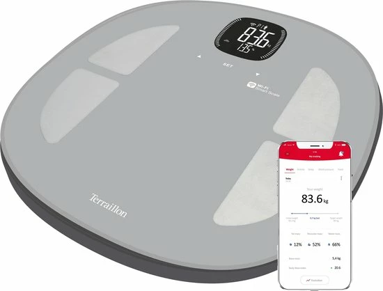 Terraillon Master Fit, SMART Lichaamsanalyse Weegschaal - Werkt Op WIFI 3 Terraillon Master Fit, SMART Lichaamsanalyse Weegschaal - Werkt Op WIFI