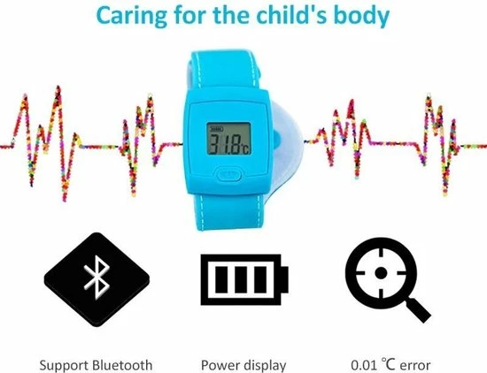 DrPhone AT1 – Armband Thermometer – Bluetooth – NTC Functie – Monitoring Functie – Alarm Functie – Mobiele App – Roze 12 DrPhone AT1 – Armband Thermometer – Bluetooth – NTC Functie – Monitoring Functie – Alarm Functie – Mobiele App – Roze - Afbeelding 10