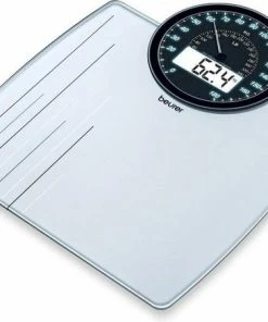 Beurer GS58 - Personenweegschaal - Analoog + Digitaal - 180kg - Grijs