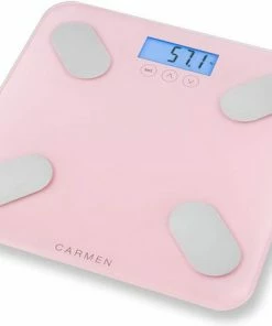 Carmen CBS0301P - Personenweegschaal - Weegt Tot180 KG - Digitaal - Lichaamsanalyse BMI - Geheugen Tot 10 Gebruikers - Roze