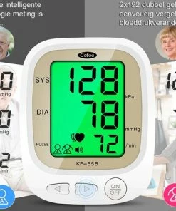 Cofoe Bloeddrukmeter - Bloeddrukmeter Bovenarm - Digitale Hartslagmeter Met Engelse Stemfunctie - 3 Kleur Lcd Monitor - Dubbele Voedingsmethoden - 4 AA-Batterijn (NIET INBEGREPEN) - Normaal Armband 23-33cm - Wit 24 Cofoe Bloeddrukmeter - Bloeddrukmeter Bovenarm - Digitale Hartslagmeter Met Engelse Stemfunctie - 3 Kleur Lcd Monitor - Dubbele Voedingsmethoden - 4 AA-Batterijn (NIET INBEGREPEN) - Normaal Armband 23-33cm - Wit -Medisana Sales 550x444 6