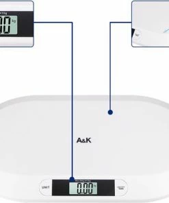 A&K Baby Weegschaal - Digitaal - Multifunctioneel - Babyweegschaal - Inclusief Batterijen ? Personenweegschaal - Dierenweegschaal - Blauw -Medisana Sales 550x446 2