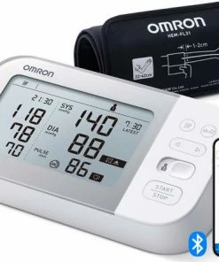 OMRON X7 Smart Bloeddrukmeter Bovenarm - Blood Pressure Monitor - Klinisch Gevalideerd - Met Mobiele App - 22 Tot 42 Cm Manchet