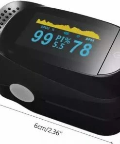 LOUZIR Pulse Oximeter -Saturatie Meter – Digitale Hartslagmeter – Zuurstofmeter - Digital Pulse Oximeter – Zuurstof - Hartslagmeter – Zuurstof Saturatiemeter – Hartslag - Bloedzuurstofmeter – Oximeter – Vingertop Pulse -Medisana Sales 550x447