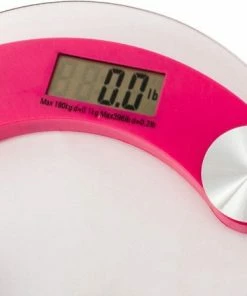 Opline Personenweegschaal LCD Elektronische Weegschaal 180 Kg Glas Digitale Lichaamsgewicht Draagbare 33 Cm Diameter Thuis Badkamer Weegschaal - Roze -Medisana Sales 550x450