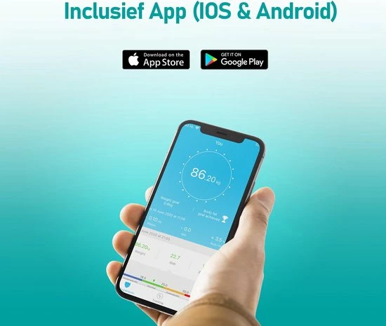 Merkloos Extremetools Slimme Weegschaal Met Lichaamsanalyse - Personenweegschaal Nederlandse App – Digitale Personenweegschaal Met 11 Meetfuncties – Anti-slip 6 Merkloos Extremetools Slimme Weegschaal Met Lichaamsanalyse - Personenweegschaal Nederlandse App – Digitale Personenweegschaal Met 11 Meetfuncties – Anti-slip - Afbeelding 4