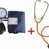 Hospitrix Set Stethoscoop En Bloeddrukmeter Bovenarm Met Dubbele Slang Marineblauw | Etui Inbegrepen | EenhandsBediening | Handmatig |