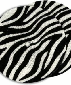 Merkloos Set Van 2 Fixeer Tapes / Pleisters / Stickers - Rond - Zebra - Geschikt Voor FreeStyle Libre 2 Sensor