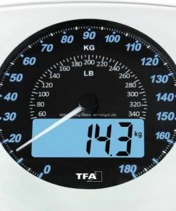 Comforthulpmiddelen TFA Dostmann SWING Digitale Personenweegschaal Weegbereik (max.): 180 Kg Wit -Medisana Sales 550x489 5