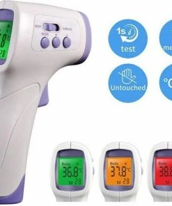 Hurconn Contactloze Infrarood Temperatuur Meter| Thermometer| Koortsmeter | Non Contact Voorhoofd Meter| Temperatuurmeter Voor Koorts Met LCD Display | Voor Kinderen | Volwassenen| Digitaal | Digitale IR Thermometers -Medisana Sales 550x489 6