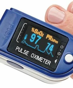 Merkloos Saturatiemeter - Hartslagmeter - Oximeter - Zuurstofmeter - Saturatiemeters - Zuurstofmeter Vinger - Pulse Oximeter -Medisana Sales 550x491 5