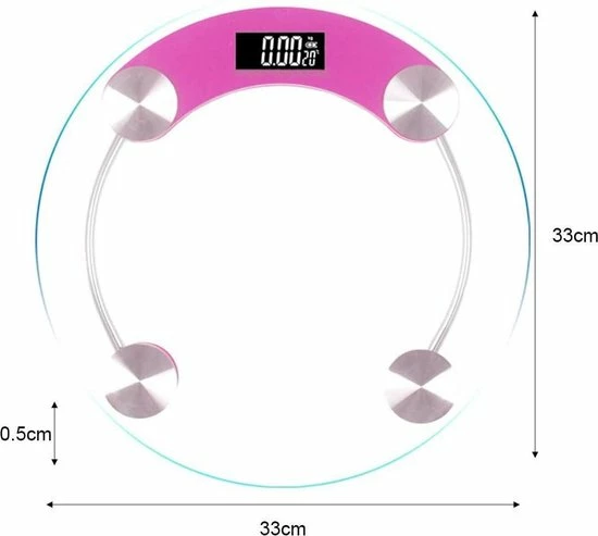 Elektronische Weegschaal Digitale Weegschaal Transparante Ronde Schaal Kan Automatisch Schakelen De Machine Kan Schakelen Tussen Kilogrammen En Ponden Meting Nauwkeurige En Stabiele Huishoudelijke Weegschaal - Roze 9 Elektronische Weegschaal Digitale Weegschaal Transparante Ronde Schaal Kan Automatisch Schakelen De Machine Kan Schakelen Tussen Kilogrammen En Ponden Meting Nauwkeurige En Stabiele Huishoudelijke Weegschaal - Roze - Afbeelding 7