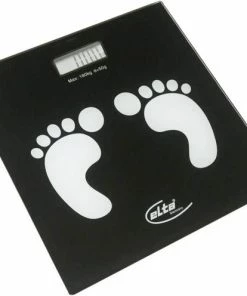 Ariko Elta Digitale Personenweegschaal - Max. Capaciteit 180 Kg - Zwart - Inclusief 2 X AAA Batterijen
