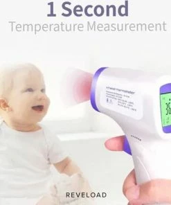 REVELOAD Thermometer - Thermometer Lichaam - Thermometer Voorhoofd - Koortsthermometer Voor Volwassenen - Baby Thermometer - Koortsthermometer - Thermometer Koorts- Thermometer Binnen - Voorhoofd Thermometer - Infrarood Thermometer - 1 Seconde Meten -Medisana Sales 550x496 2