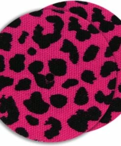 Merkloos Set Van 2 Fixeer Tapes / Pleisters / Stickers - Rond - Leopard - Geschikt Voor FreeStyle Libre 2 Sensor