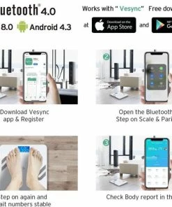 Etekcity Smart Digitale Weegschaal ESF37 - Personenweegschaal - Wit -Medisana Sales 550x504 2