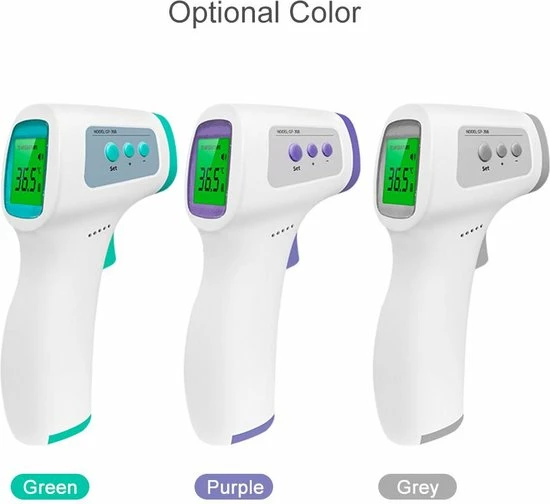 Yiercom Medische Infrarood Thermometer - Voorhoofd Thermometer - Meting Lichaamstemperatuur - Koortsthermometer - Voor Kinderen En Volwassenen - Incl Oppervlakte Temperatuur Functie - Met Geheugen - Inclusief Batterijen 4 Yiercom Medische Infrarood Thermometer - Voorhoofd Thermometer - Meting Lichaamstemperatuur - Koortsthermometer - Voor Kinderen En Volwassenen - Incl Oppervlakte Temperatuur Functie - Met Geheugen - Inclusief Batterijen - Afbeelding 2