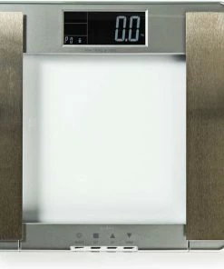 Nedis Personenweegschaal | Digitaal | Zilver | Gehard Glas | Maximaal Weegvermogen: 180 Kg | Lichaamsanalyse