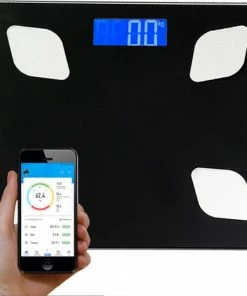 Mimi-Joy Weegschaal Personenweegschaal - Weegschaal Met Lichaamsanalyse - Vetpercentage - Slimme Bluetooth Weegschaal Met App -Medisana Sales 550x511 4