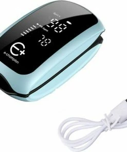 U-Kiss Saturatiemeter Oplaadbaar - U-Kiss Blauwe Saturatiemeter - Met Type C Kabel - Economische Zuurstofmeter Vinger - Zuurstofmeter - Oximeter - Pulse Oximeter - Co2 Meter Met Hartslagmeter - Best Getest - Hoge Kwaliteit Type-C - Bio Saturatiemeter