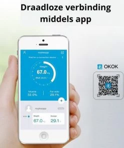 SDARISB Digitale Weegschaal L App Verbinding L Vetpercentage L Sport/Dieet L BMI Meting L ABS L Zwart -Medisana Sales 550x514 5