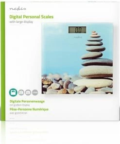 Nedis Personenweegschaal | Digitaal | Stenen | Gehard Glas | Maximaal Weegvermogen: 150 Kg -Medisana Sales 550x519 1