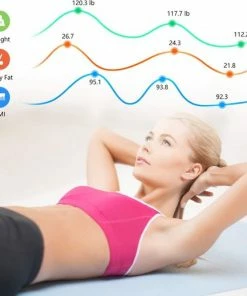 Merkloos Digitale Weegschaal - Badkamerweegschaal - Body Composition Analyzer Monitor - Hoge Precisie Meten Voor BMI, Visceraal Vet, Spier, Lichaamsleeftijd Enz. - Smart APP Voor Fitnesstracking -Medisana Sales 550x519 5