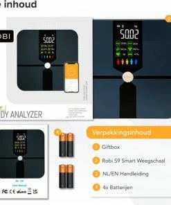 Robi Products Robi S9 Personenweegschaal Met Lichaamsanalyse - Zwart -Medisana Sales 550x521 1