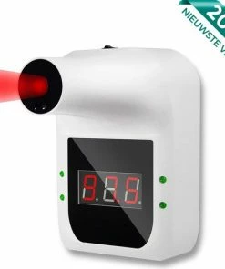 Nince Muur Thermometer Van Hoge Kwaliteit - Infrarood Thermometer Voor Bedrijven - Voorhoofd Thermometer Automatisch - Alarm Bij Verhoging - Wand Thermometer